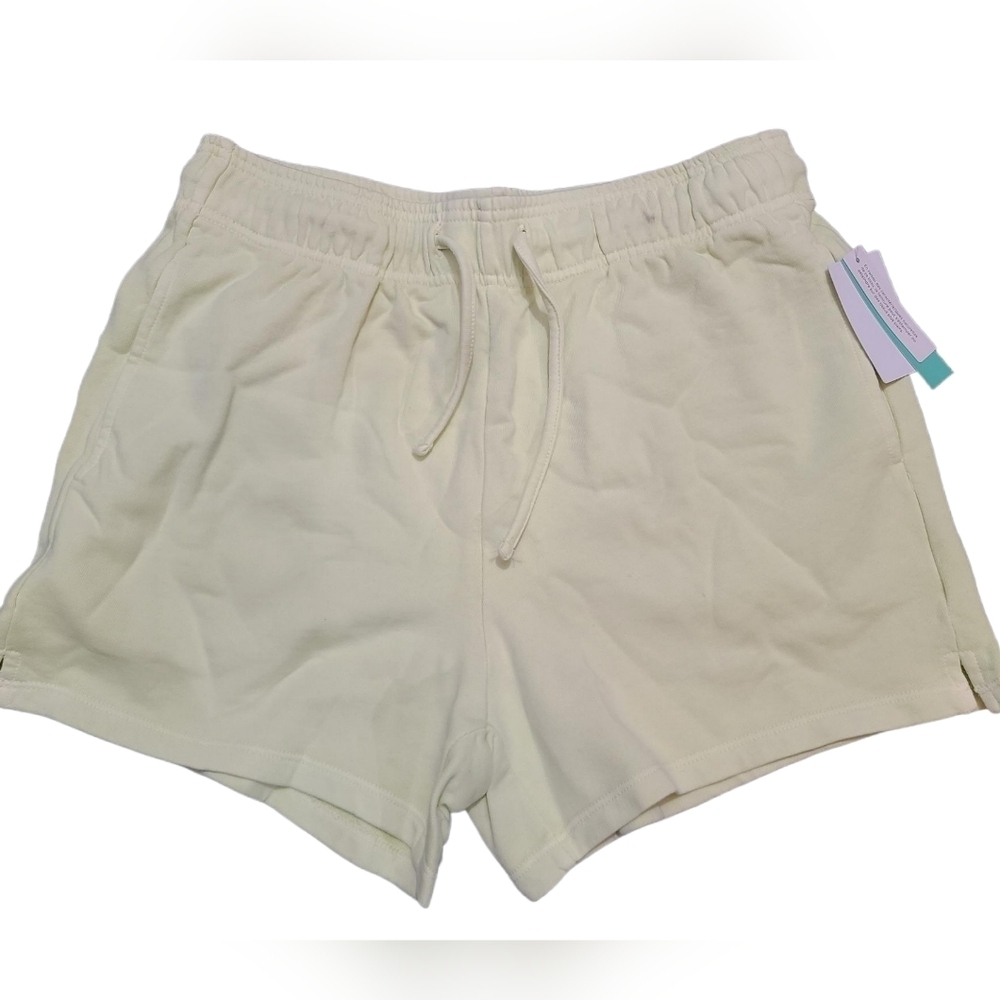 NEW ABOUND green lime cream shorts S